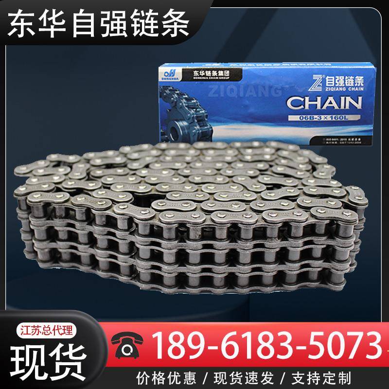 东华自强链条4分10a 12a 16a 20a 24a 06b 08b双三排传动滚子链条