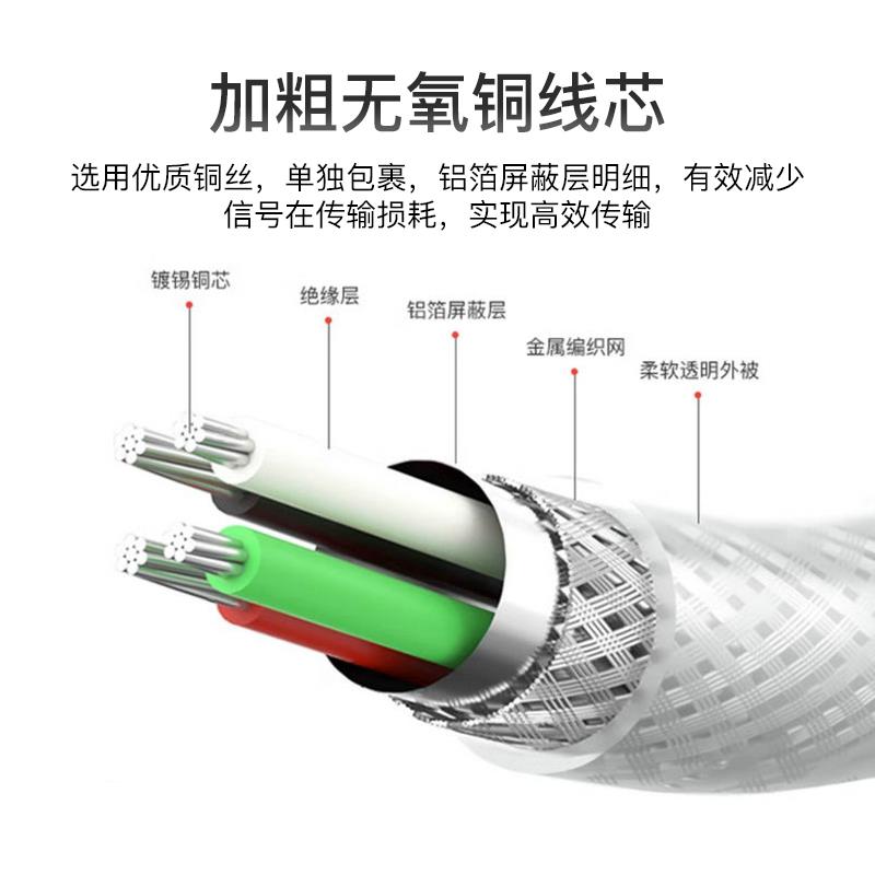 ICON艾肯声卡连接线 MicU Uports2 4Nano MobileU Utrack原装方口USB直播K歌声卡专用配件电源数据线音频线材
