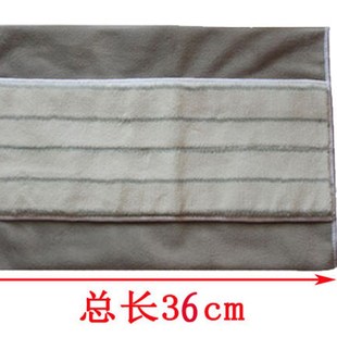 夹板拖布平板夹拖R把头吸水家用加厚 平板拖把替换布拖把布夹固式