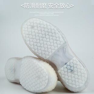 雨鞋 男女b款 防水雨靴套下t雪防滑加厚耐磨儿童硅胶雨鞋 套中筒水鞋