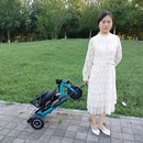 电动三轮车小型家用折叠车单人轻N便锂电代步三轮车