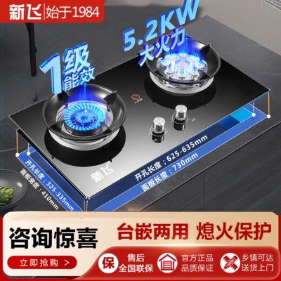 新飞家用燃气灶猛火爆炒节能省气