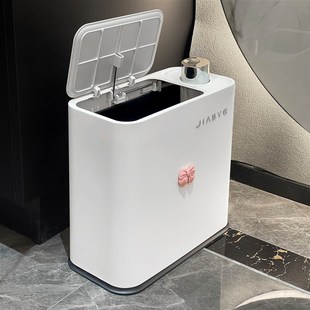 厨房按压垃圾桶夹缝家用厨余垃圾大F号大容量带盖客厅卫生间卫生