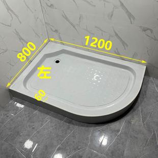 箱房车挡 防水防滑加厚耐磨弧p扇形淋浴房底盆底座底盘石T基集装