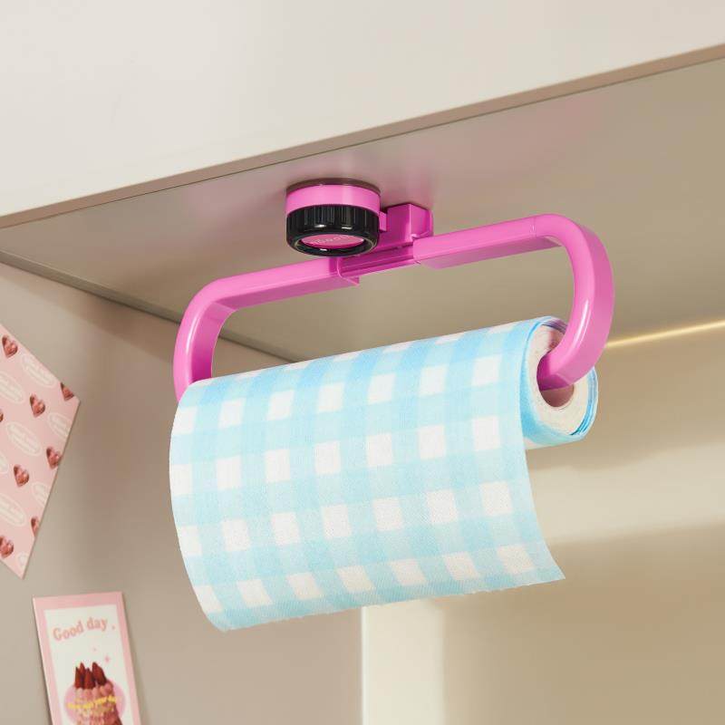 吸盘厨房纸巾架壁挂用纸置物架子下挂懒人抹布保鲜膜卷筒卫生纸挂,收纳整理,纸巾架,淘宝优惠券,粉丝福利购,淘宝优惠卷