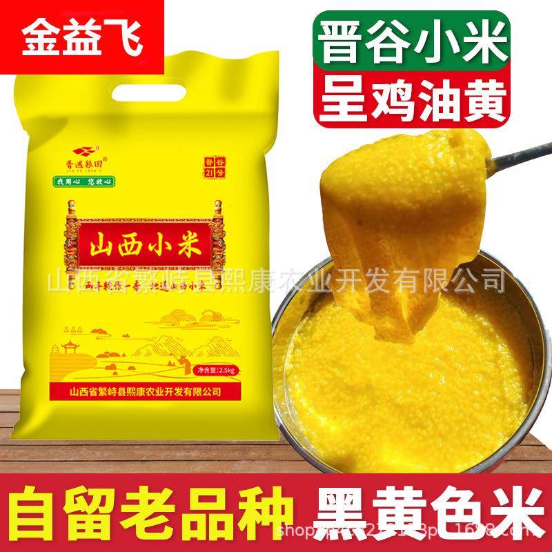 山西黄小米正宗晋谷21号小米新小米农家自种繁峙羊肥小米月子米