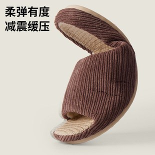 春秋厚c底亚麻凉拖鞋 日式 女夏家居室内情侣透气吸汗防臭静音家用