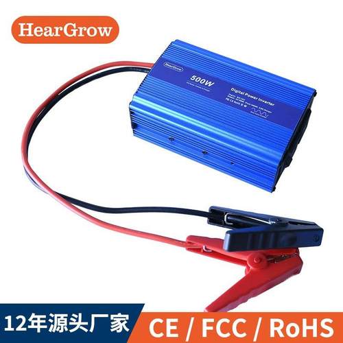 500W额定300W正弦波逆变器储能电源转换器12V24V转110V220逆变器