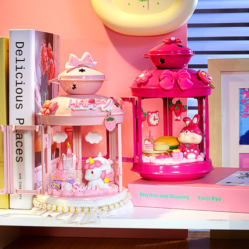 奶油胶diy材料配件套装儿童玩具手工diy小夜灯女孩子台灯摆件女童