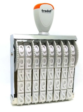 8位数字印章大号卓达15188转轮号码印0-9可调纸箱生产日期批号章