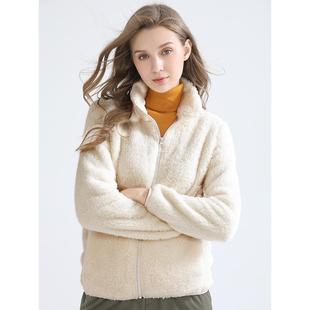 优质加厚摇粒绒卫衣2025女装户外抓绒衣男秋冬珊瑚绒保暖外套