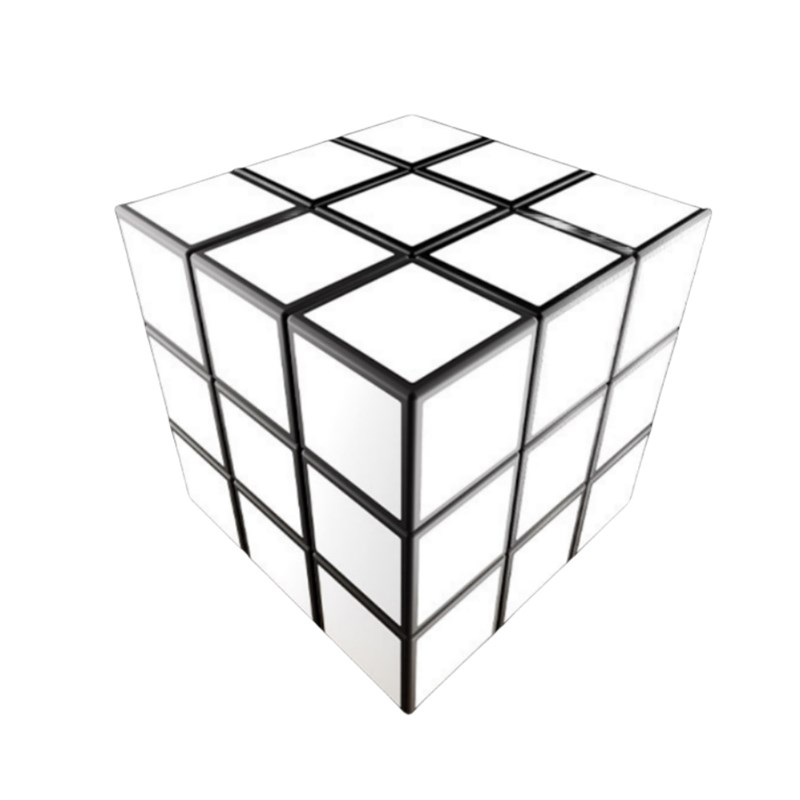 布兰克魔方 Blanker Cube  空白魔方 不规则百变异形右后侧形魔方