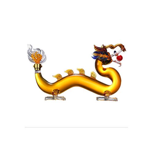 厂家现货十二生肖泡酒瓶龙型高硼硅泡酒瓶异型醒 酒器 创意酒瓶