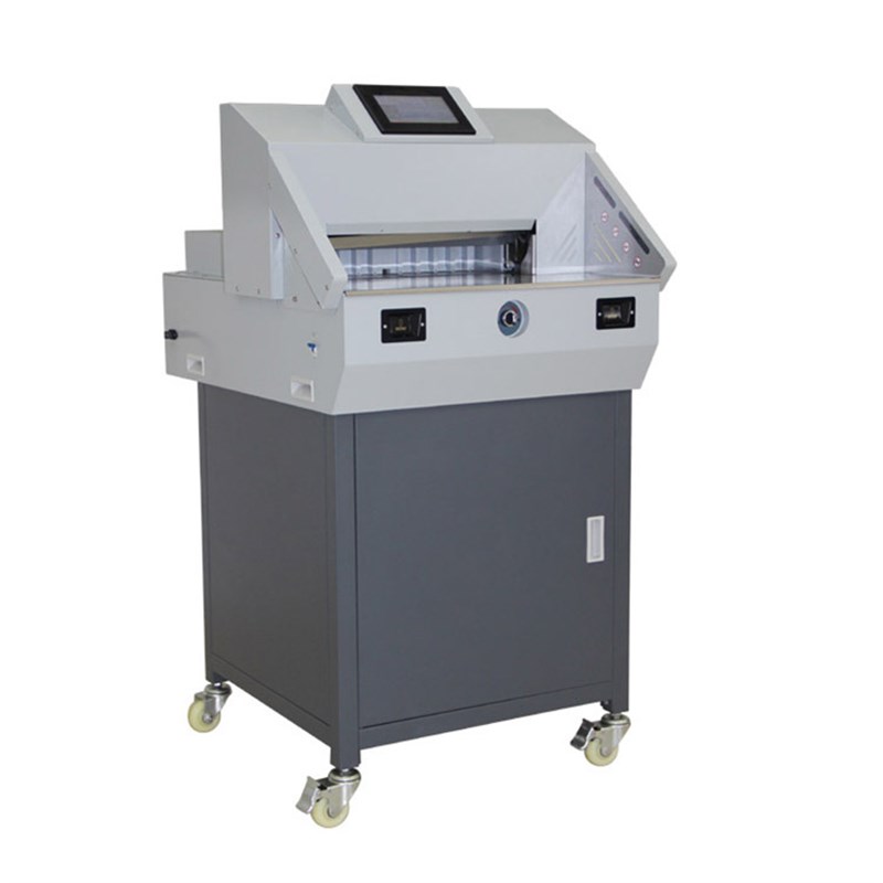 460V7程控切纸机 裁切宽度46厚度7cm全触屏机架一体铸件裁纸机器