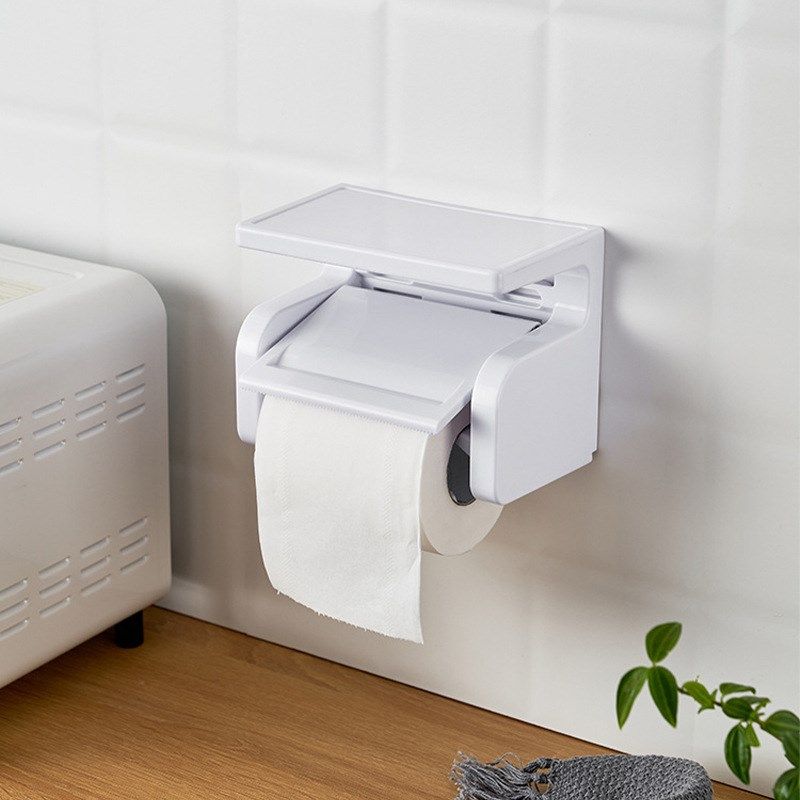 日本NSH6004.卫生间纸巾盒浴室置物架免打孔厕纸盒挂壁式卷纸架