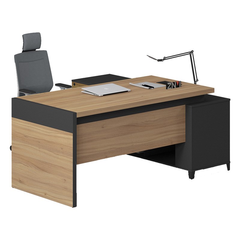 老板桌简约现代大班台总裁经理桌主管单人行政办公桌椅组合