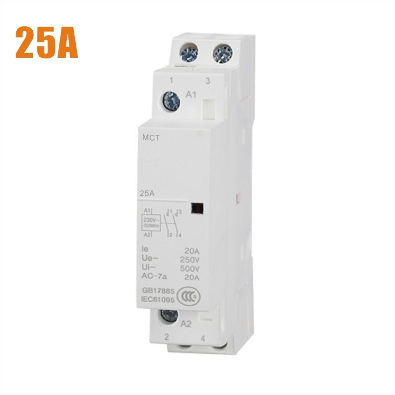 家用小型ICT-25A 模块式接触器 导轨式宾馆专用 交流接触器2P