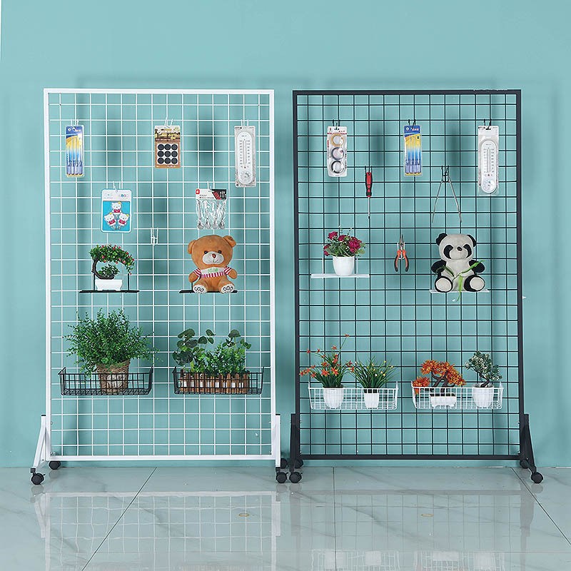 立式网架铁网格网架铁丝网展示网片幼儿园作品置物架收纳铁艺落地