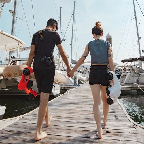 凯摩洛Asiwo水下助推器浮潜成人儿童户外游泳电动浮板推进器潜水