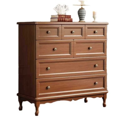 轻奢实木简约现代客厅柜子储物柜卧室小户型收纳五斗柜美式五斗橱