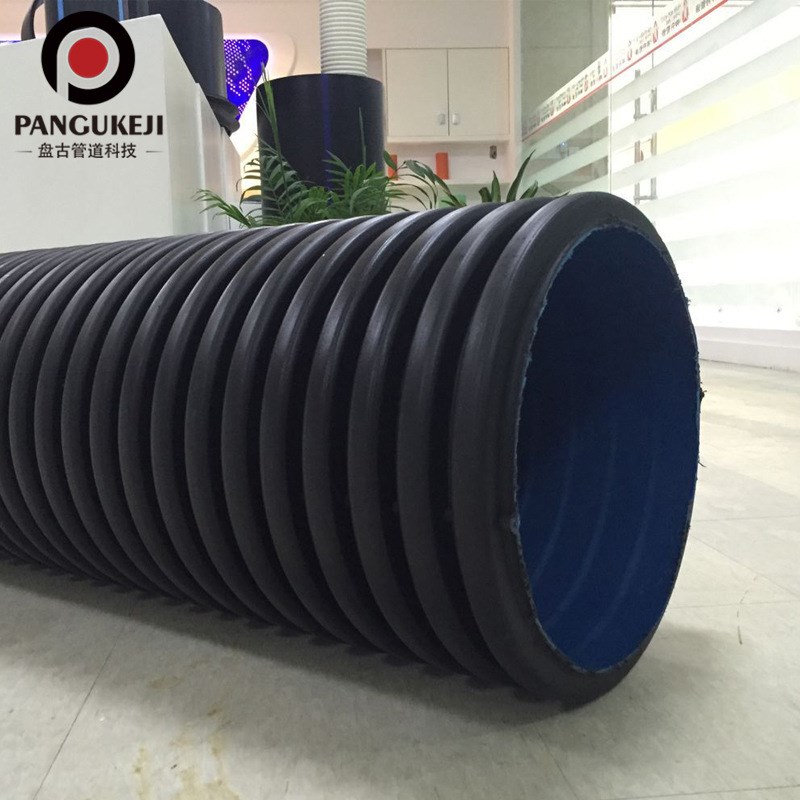 盘古双壁波纹管500 聚乙烯高密度波纹管 小区雨水污水排污排水管