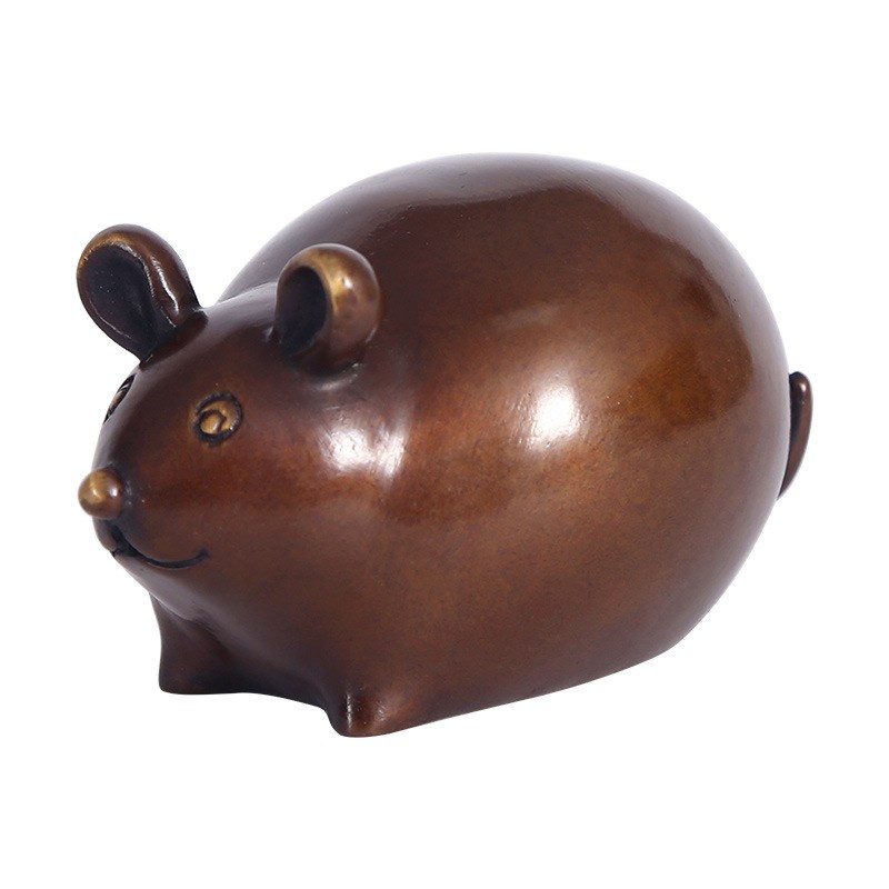 NN0I纯铜十二生肖全套摆件鼠牛虎兔龙蛇马羊猴鸡狗猪摆设摆件生日