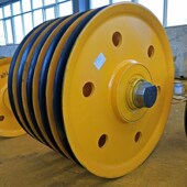 卷扬机港机船用滑轮组32吨双梁起重机吊钩组定滑轮组铸钢轧制