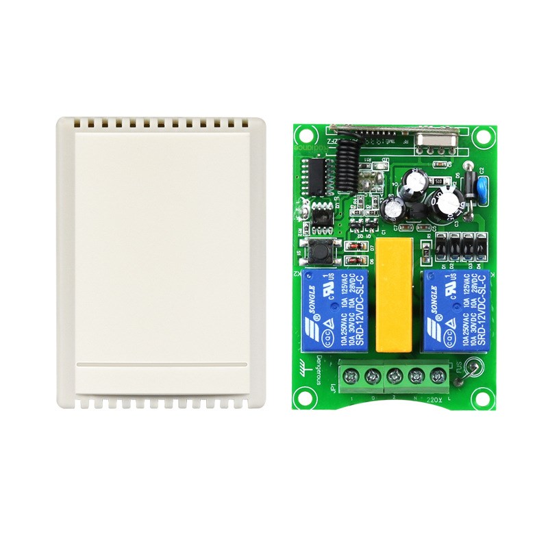 220伏2路遥控开关/电机正反转遥控开关/上下停控制器3键遥控器