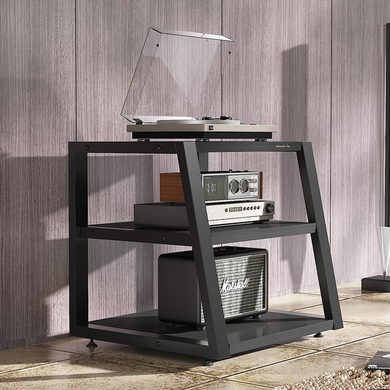 网络设备柜航空箱异形功放机柜机影音器材柜设备机架家用实木脚架