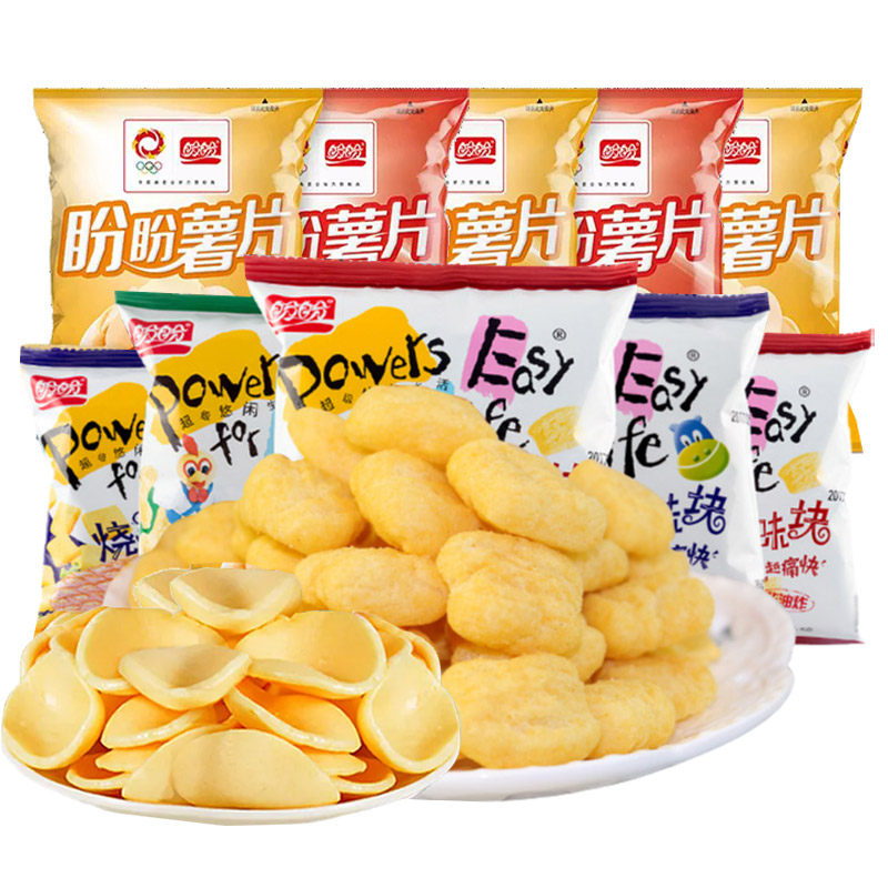 盼盼麦香鸡味块袋薯片网红休闲膨化食品非油炸追剧看球小零食