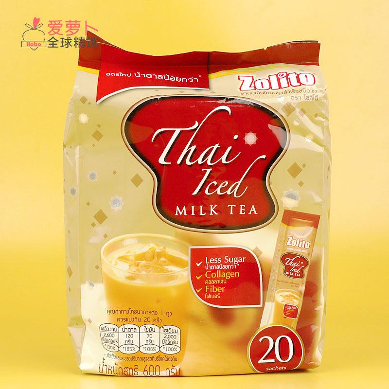 泰国Zolito Thai Iced泰式速溶冲饮冰奶茶粉600g( 30gx 20条)