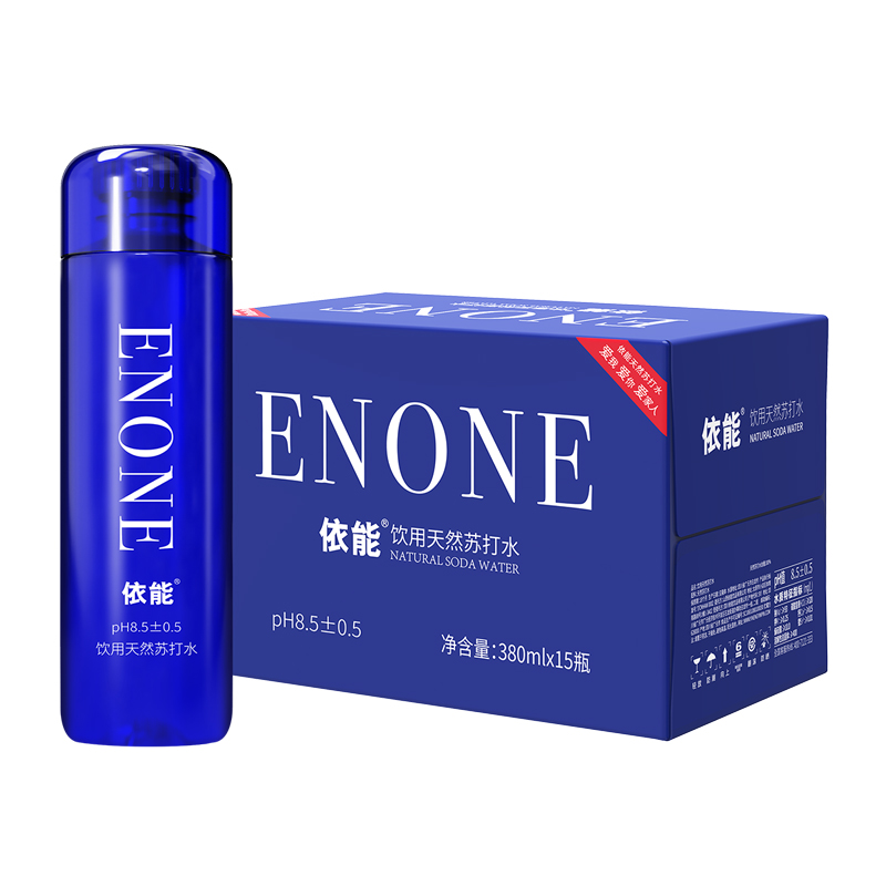 依能天然苏打水弱碱性饮用水380ml*15瓶/箱饮品