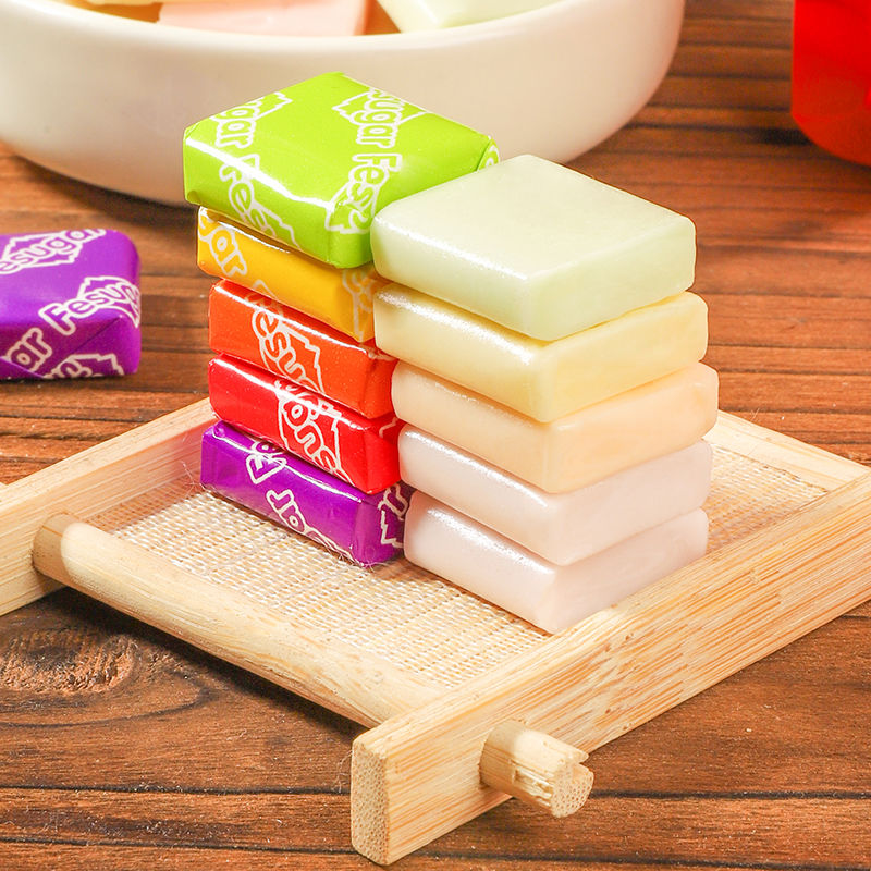 瑞士糖混合水果味年货软糖结婚节日喜庆婚礼过年糖果散装瑞士软糖