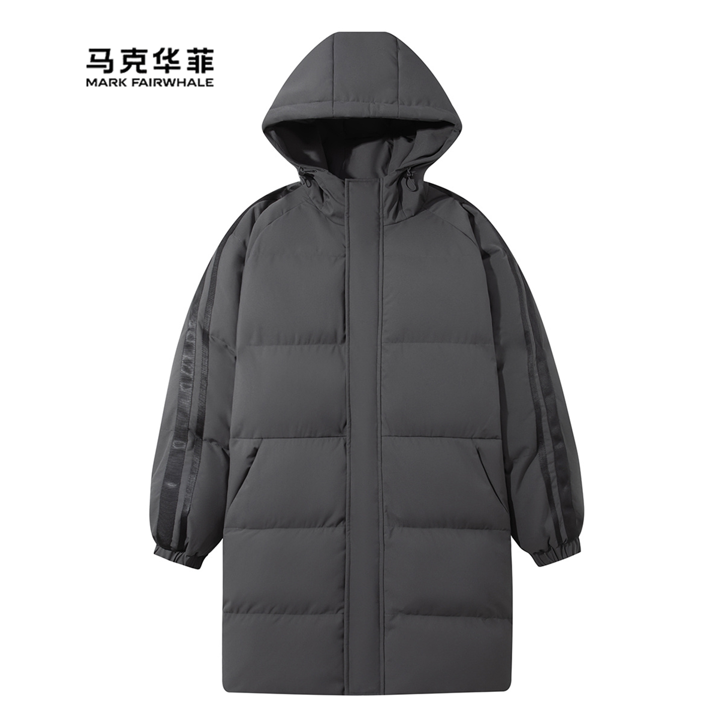 男款冬季经典宽松休闲中长款棉衣