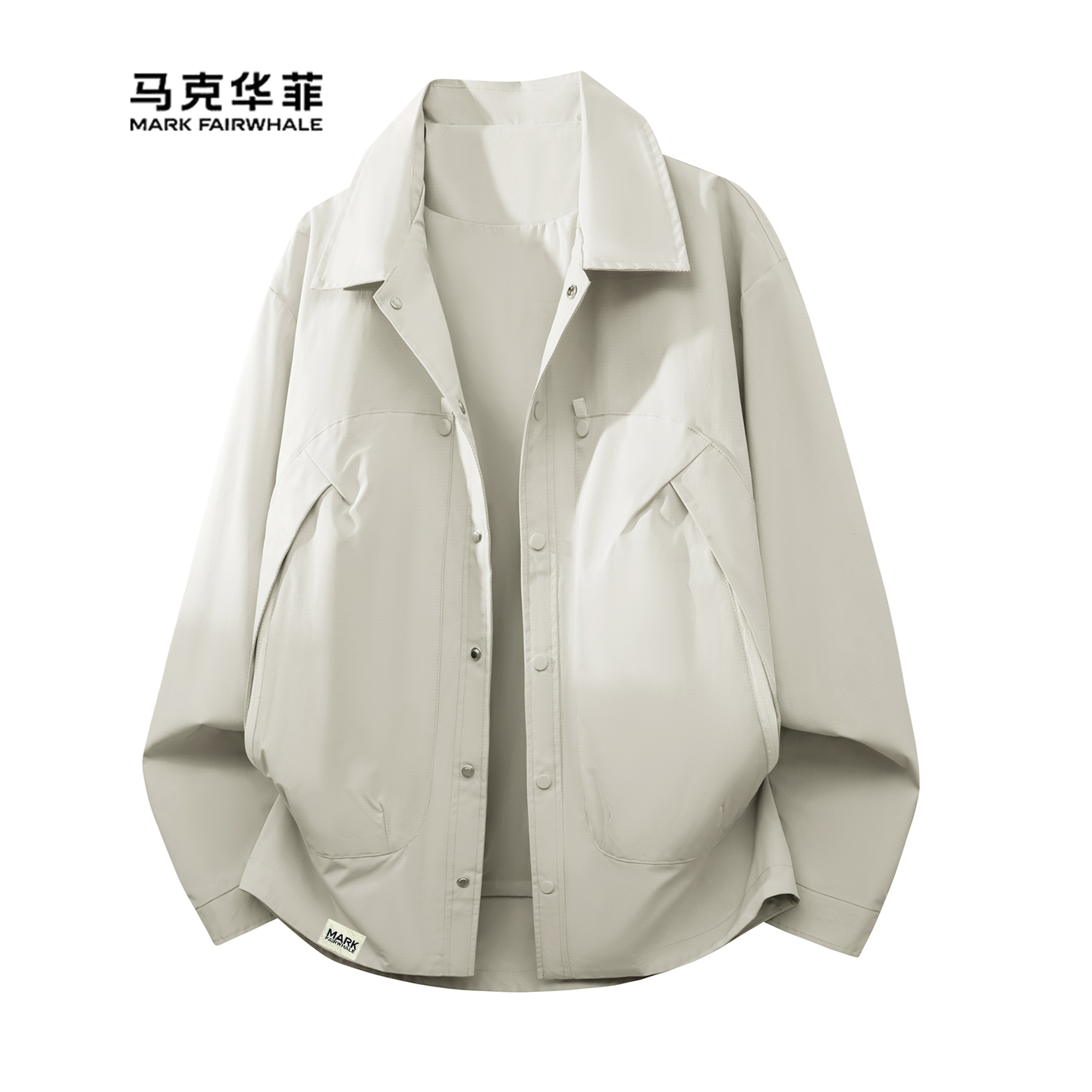 翻领夹克男宽松百搭潮牌外套秋季