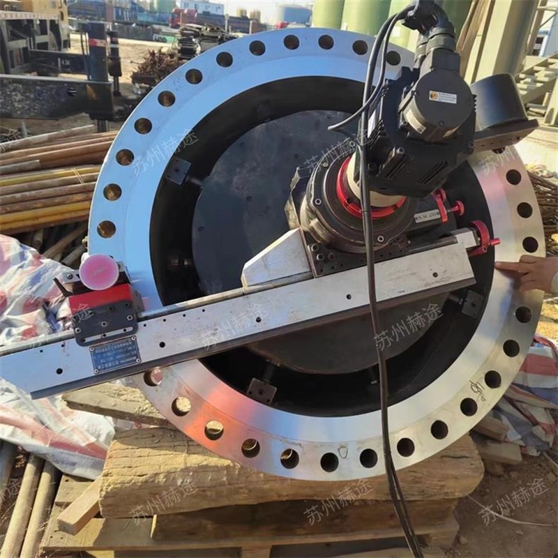 HT1500MM法兰密封面修复八角槽修复 法兰维修法兰水纹线