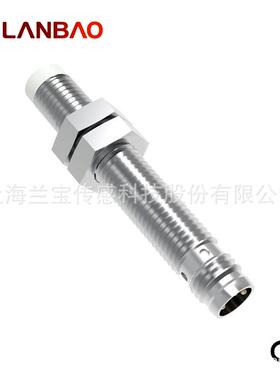 兰宝感应器LR08直流30V圆柱形M8接插件NO/NC 金属电感接近开关