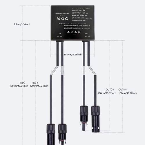 800W太阳能优化器全铝金属外壳MPPT solar optimizer提升发电