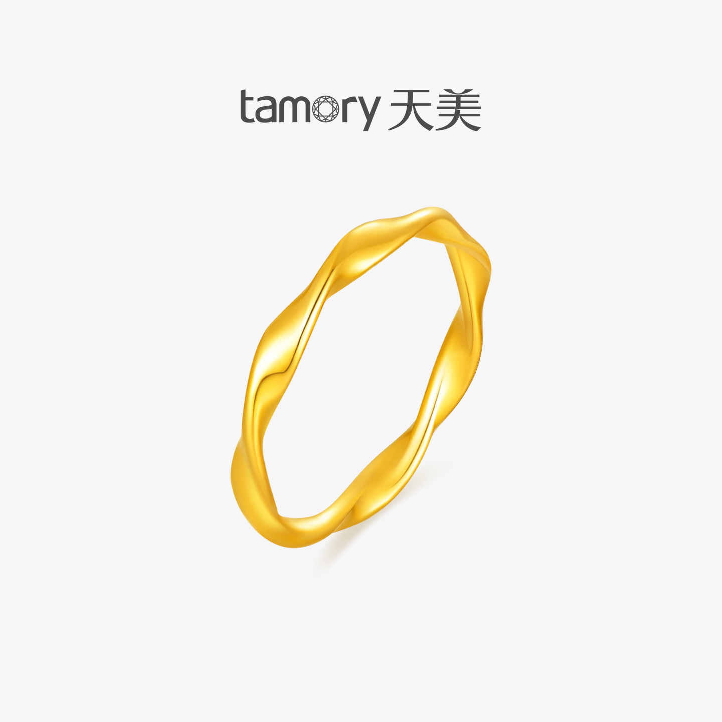 天美珠宝999足金莫比乌斯戒指图片