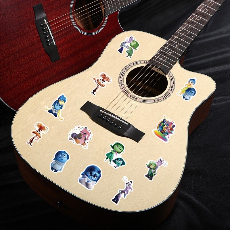 63张儿童奖励头脑特工队卡通动画可爱创意贴纸装饰笔记本吉他头盔