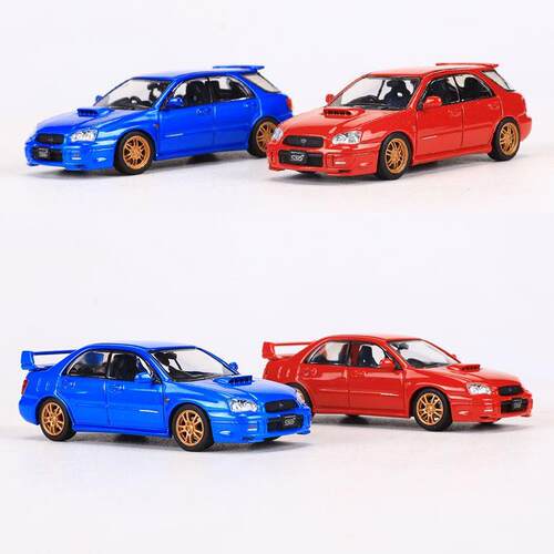 Furuya 1:64斯巴鲁翼豹Impreza STI 8代旅行版/轿车版合金车模型