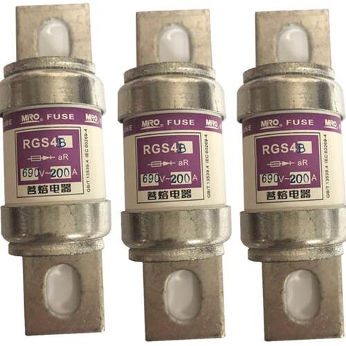 MRO茗熔圆管螺栓快速熔断器RGS4B