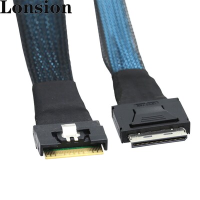 PCIE GEN 4 SlimSAS 8654 8i转OCulink 8611 8i服务器机内连接线
