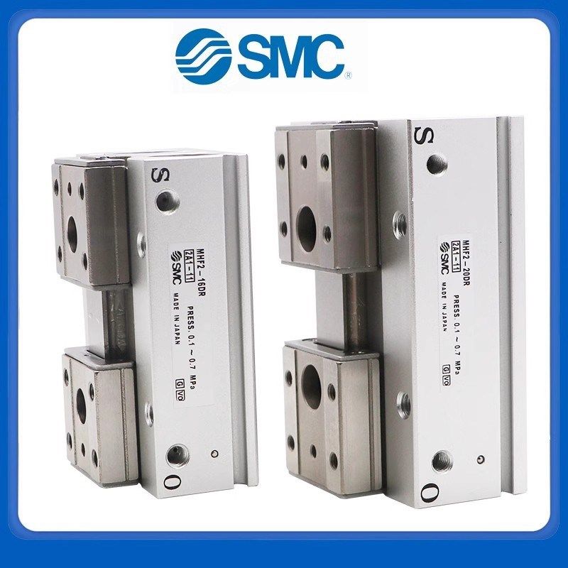 SMC薄型气爪平行导轨滑台MHF2-8D/12D/16D/20D1/D2/R气动手指气缸