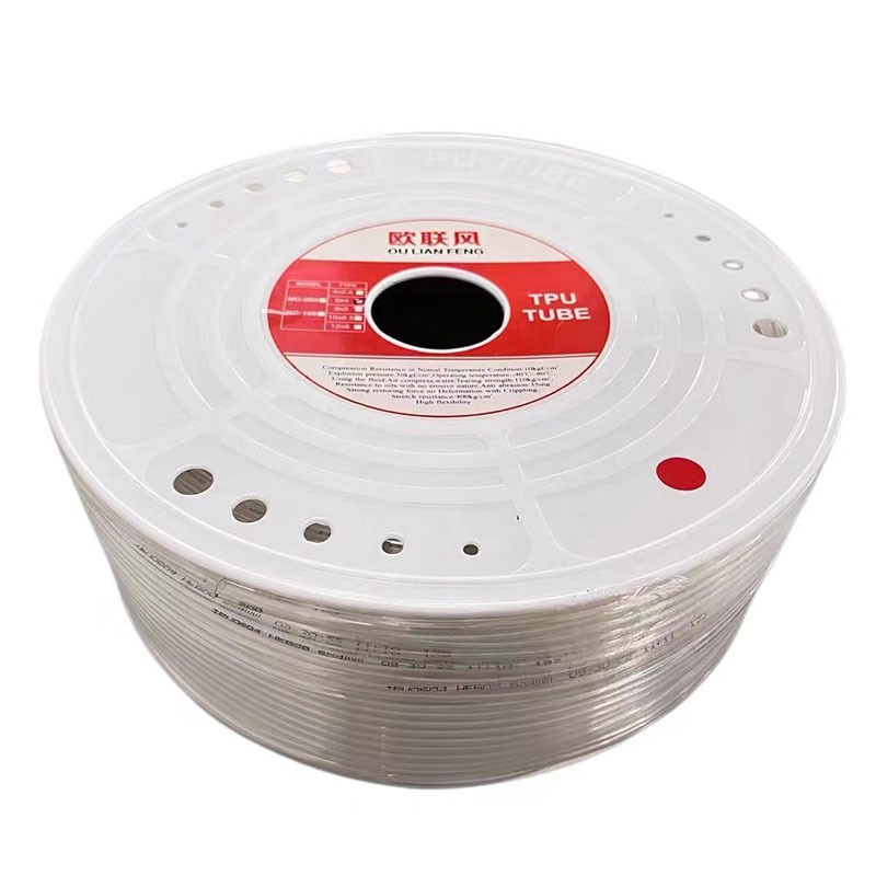 欧联风气管PU气动软管气动气泵空压机透明6/8/10/12/14/16/80米