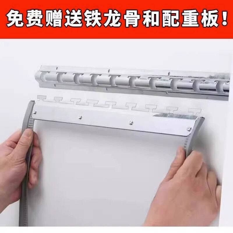 门帘子四季通用空调帘商用超市门口挡风塑料透明软门帘磁吸隔万百