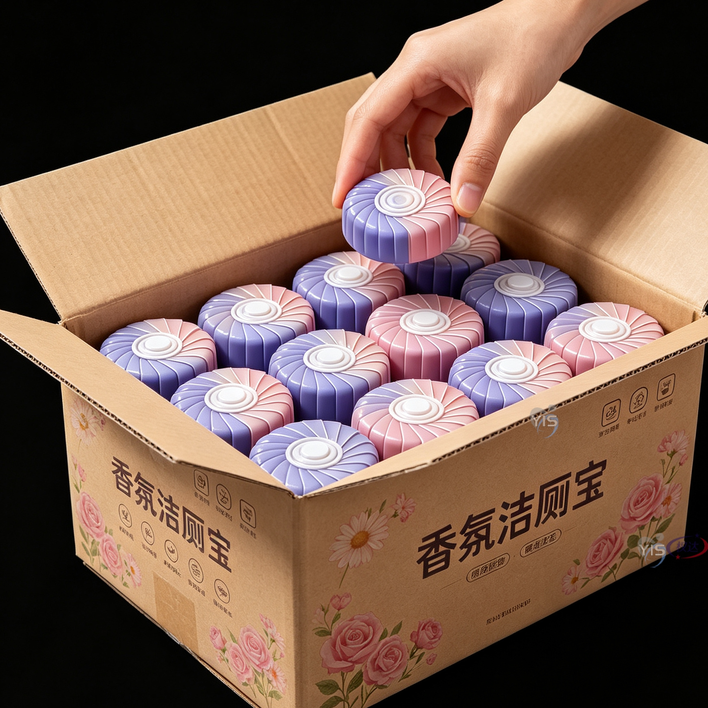 玫瑰花香洁厕马桶清洁剂蓝泡泡洁厕宝厕所除臭清香强效除洁洁厕剂