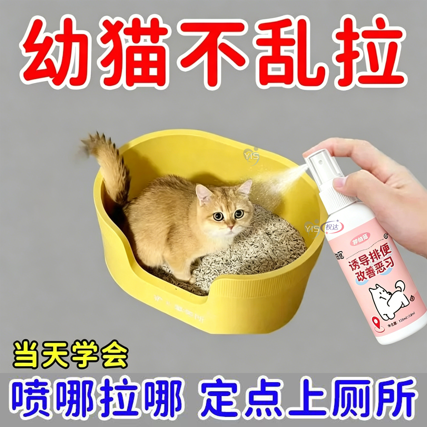 宠物上厕所定点排便诱导剂防猫乱拉尿尿喷剂大小便定位引导训练液