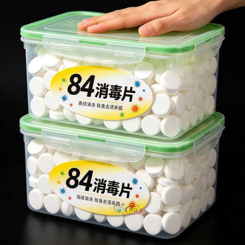 浓缩84消毒片消毒除味家庭无病菌