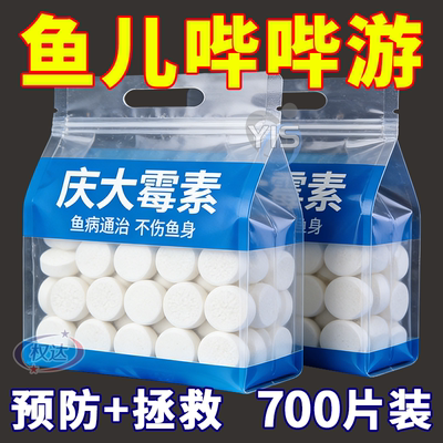 庆大霉素鱼病专用药烂身烂尾白点白毛掉磷蒙眼杀菌消炎康复消毒药